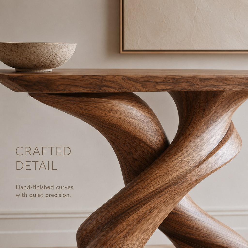 Vale Sculptural Entry Console Table - product image 06