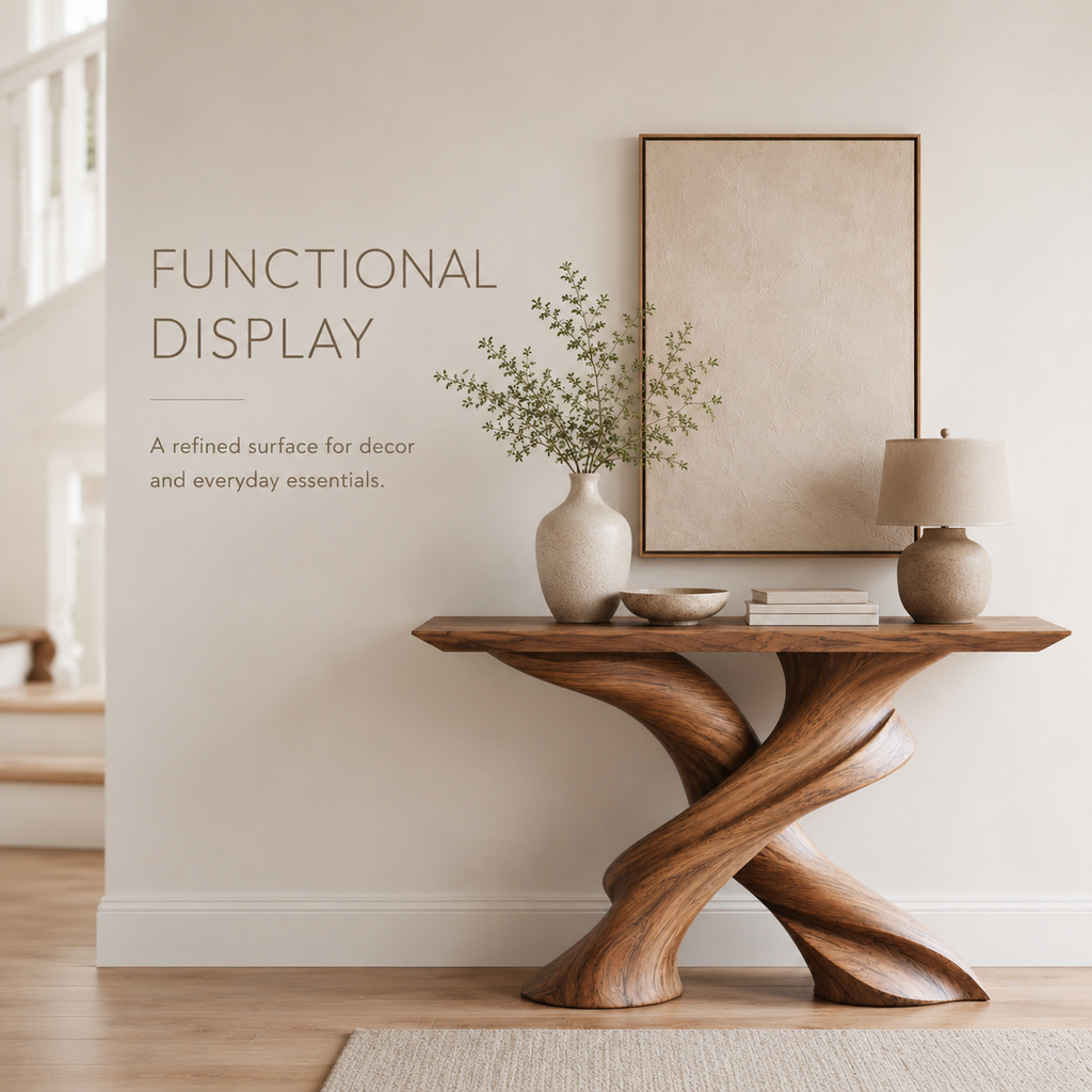 Vale Sculptural Entry Console Table - product image 07