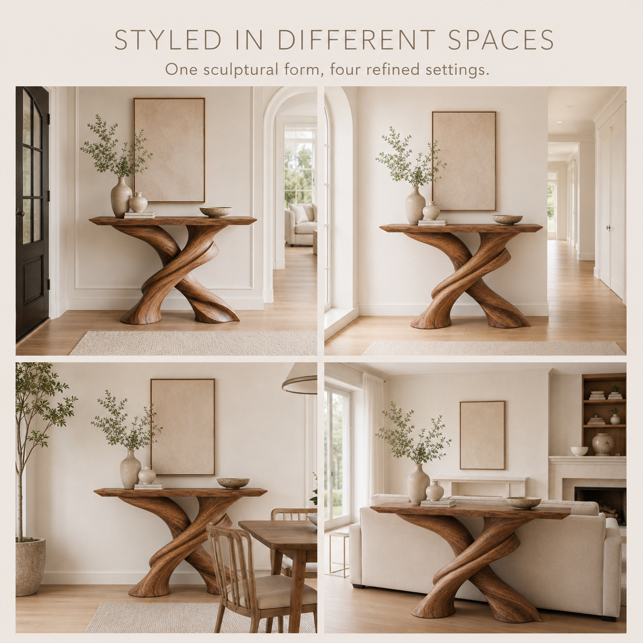 Vale Sculptural Entry Console Table - product image 11