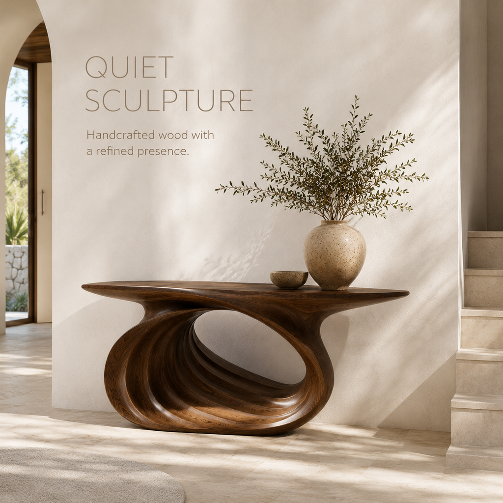 Celine Warm Modern Console Table - product image 02