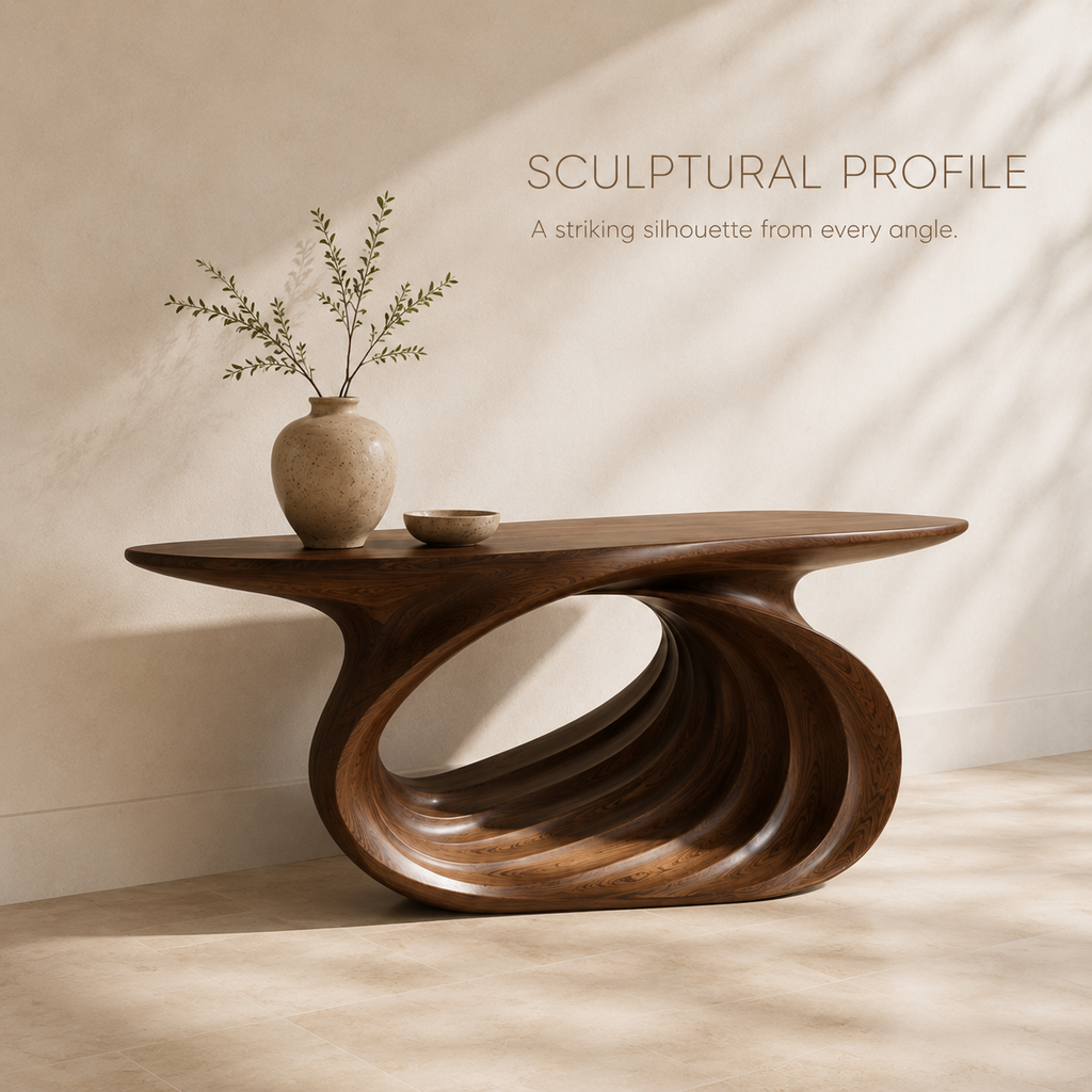 Celine Warm Modern Console Table - product image 03