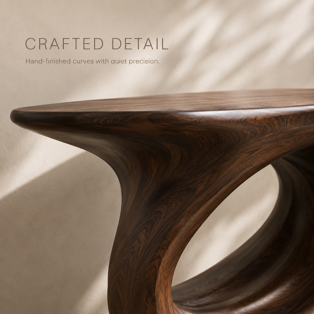 Celine Warm Modern Console Table - product image 06