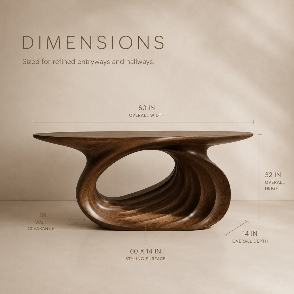 Celine Warm Modern Console Table - product image 08