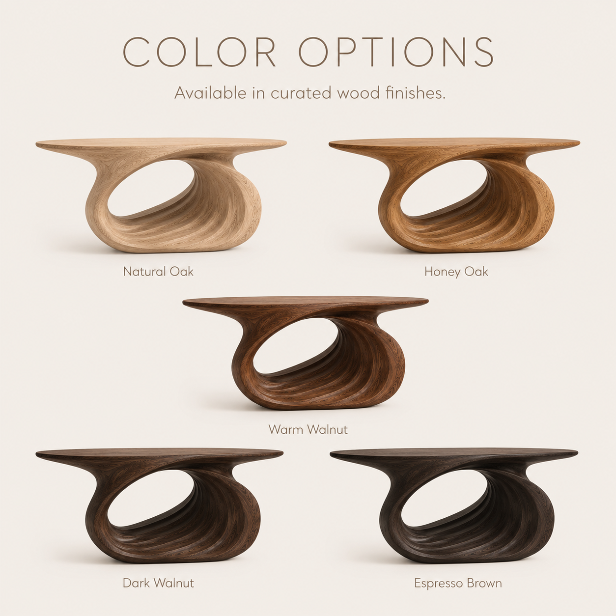 Celine Warm Modern Console Table - product image 11