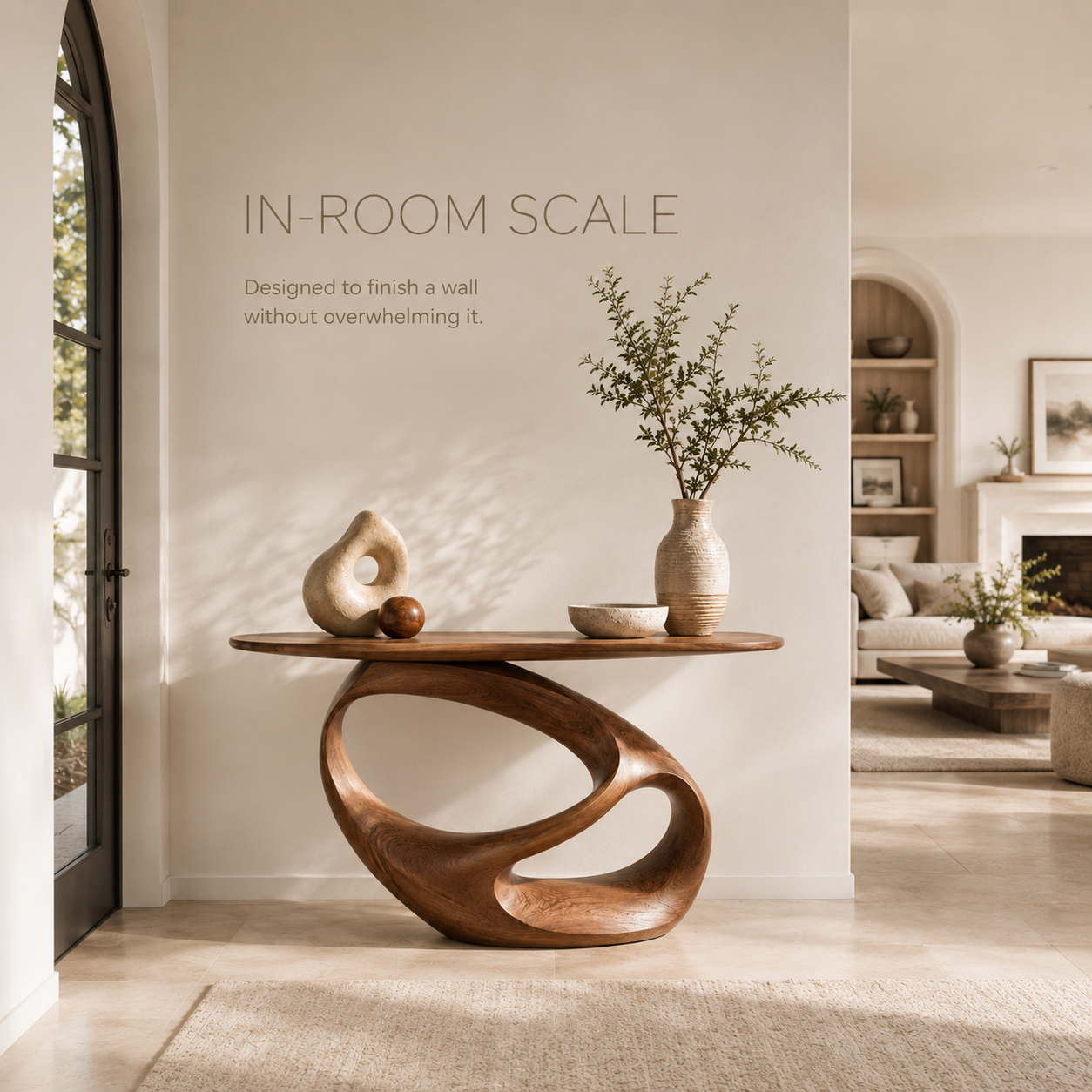 Aurelle Sculptural Console Table - product image 04