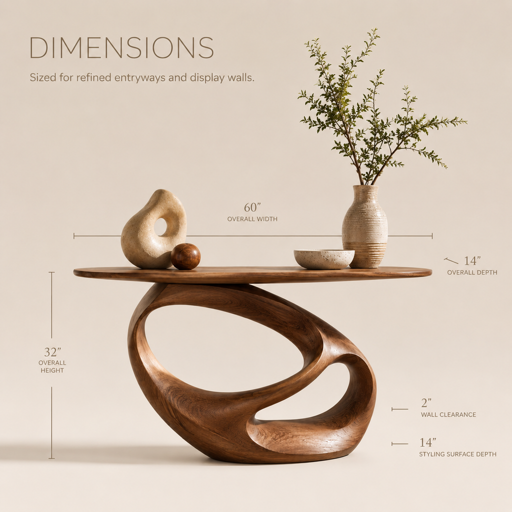 Aurelle Sculptural Console Table - product image 08