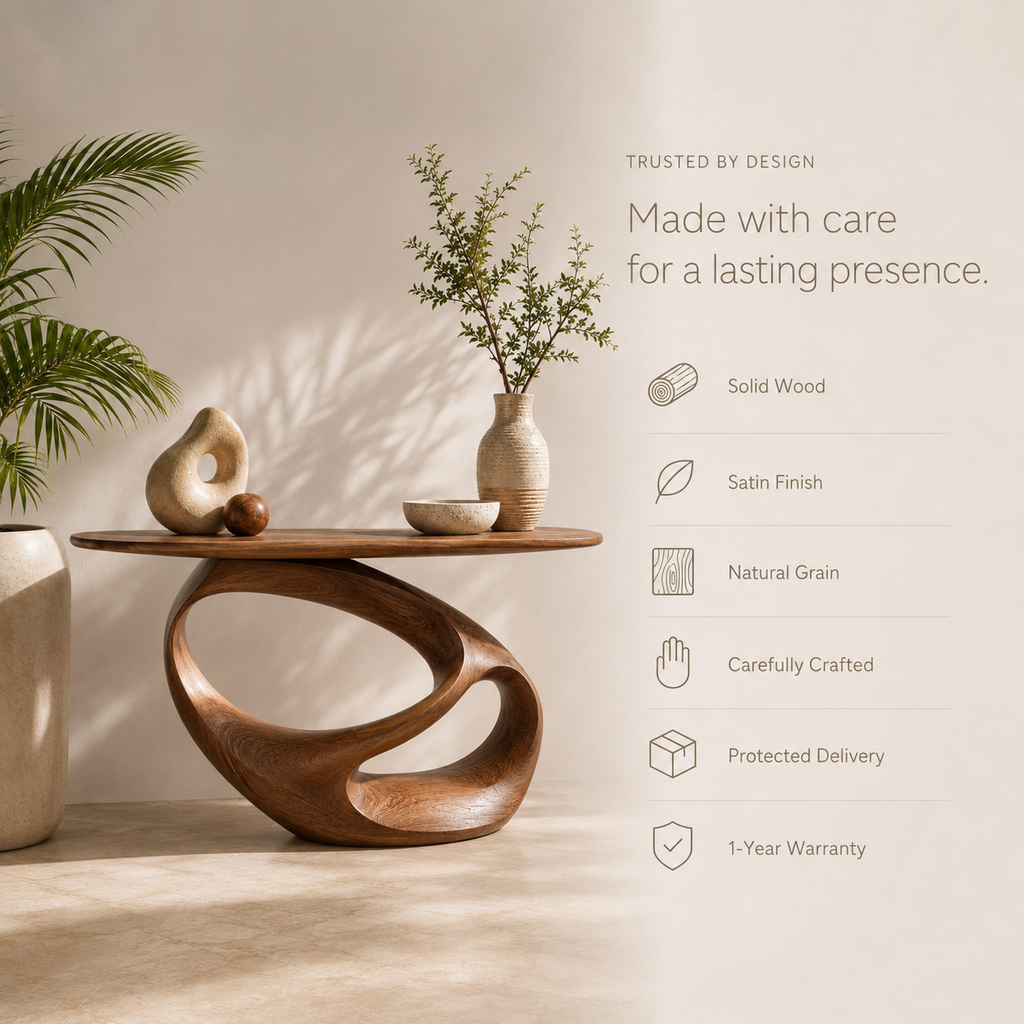 Aurelle Sculptural Console Table - product image 09