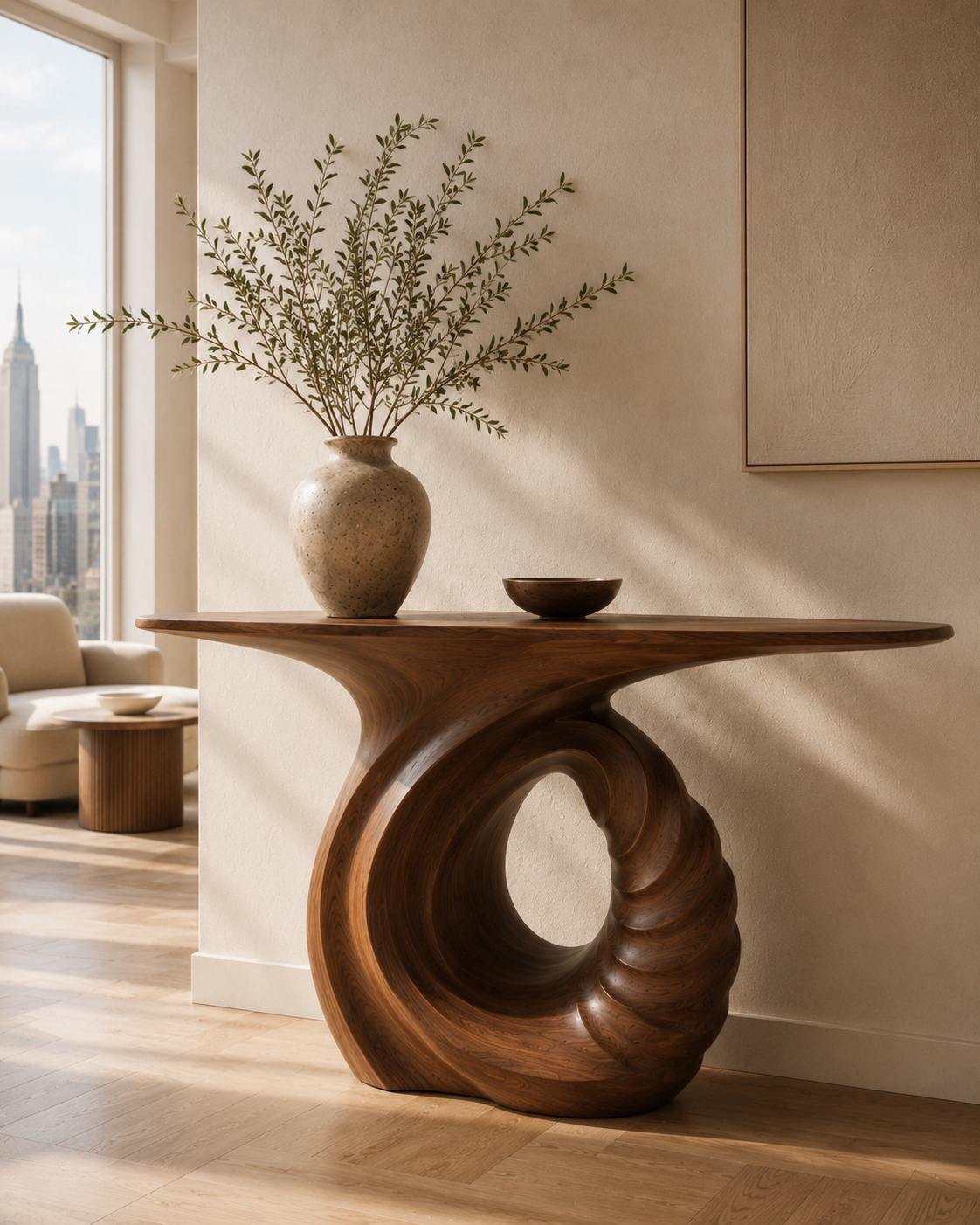 Caldera Organic Hall Console Table - main view