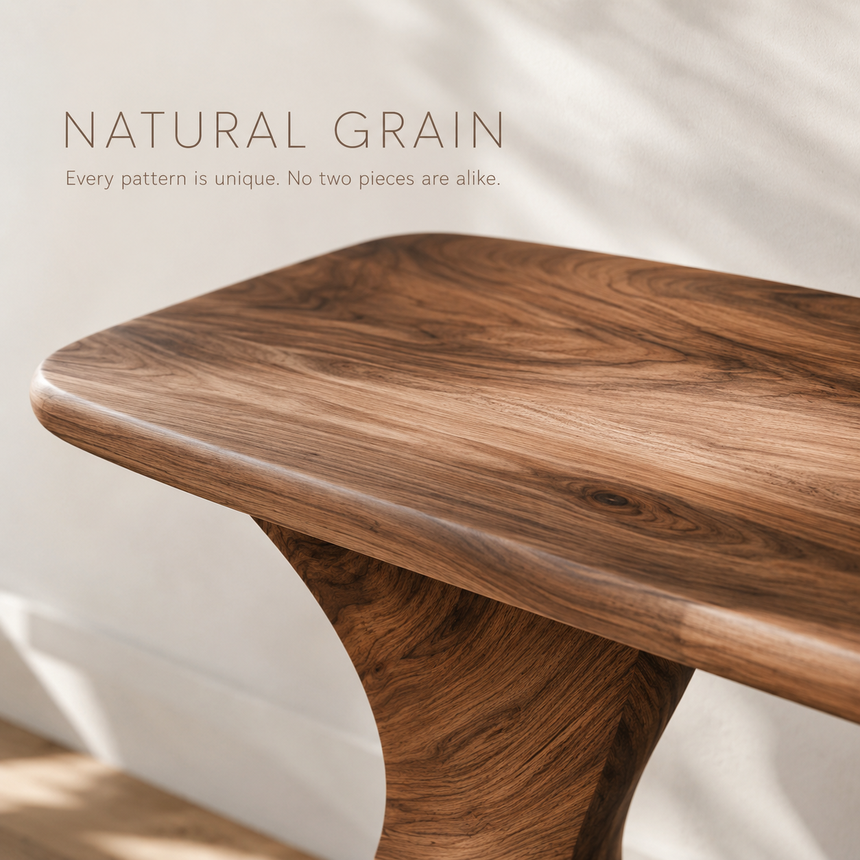 Soren Rounded Wood Console Table - product image 05