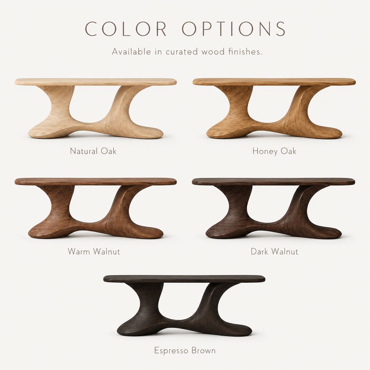 Soren Rounded Wood Console Table - product image 11
