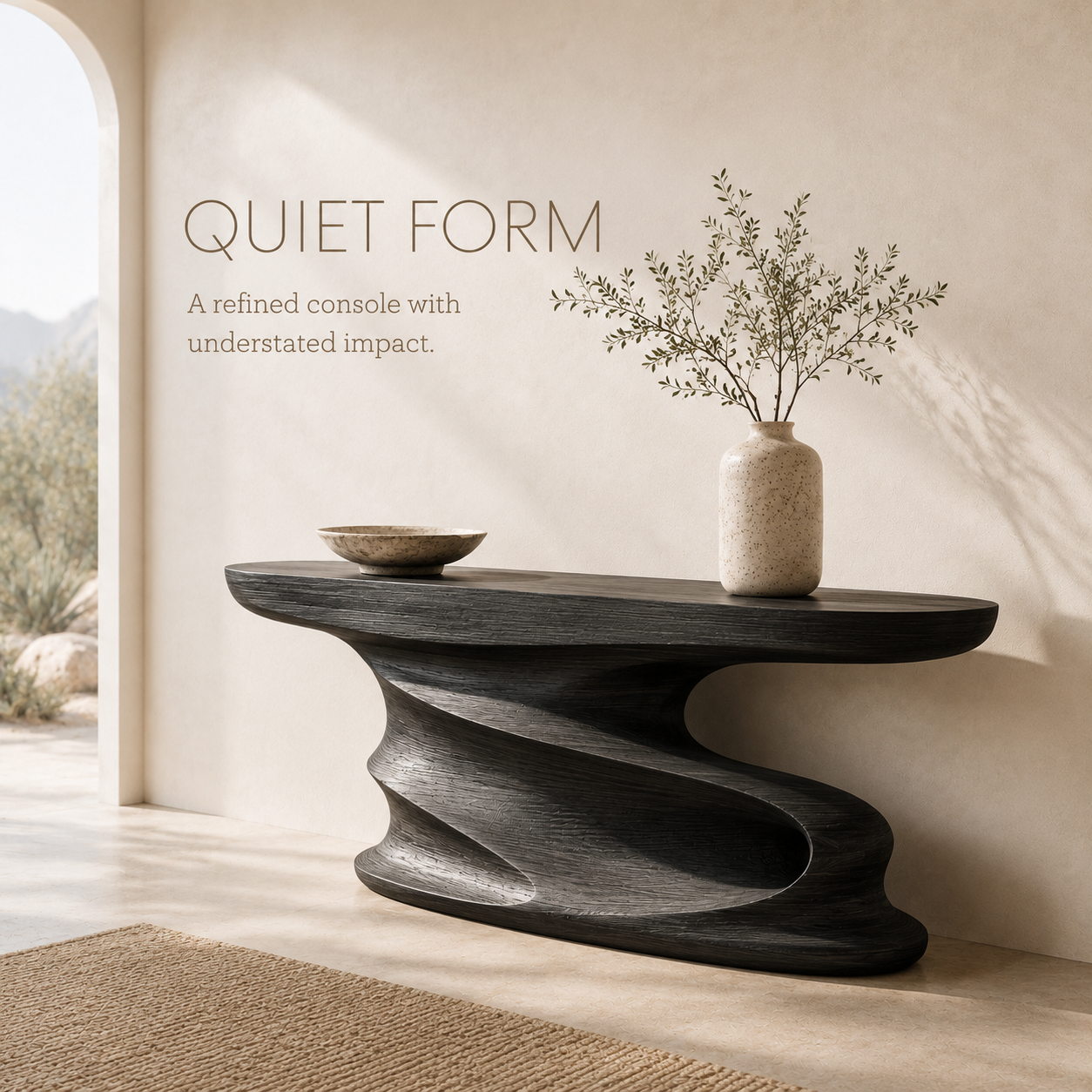 Veyra Soft Curve Console Table - product image 03