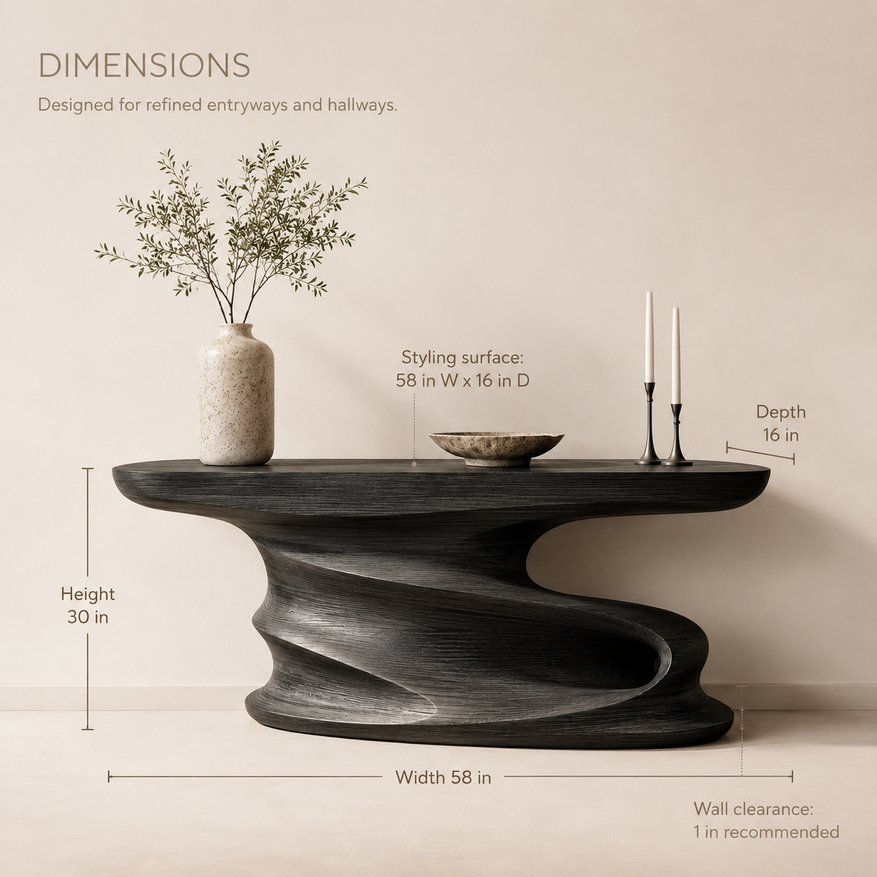 Veyra Soft Curve Console Table - product image 08