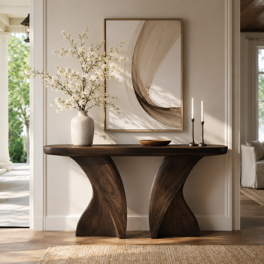 Nolan Arc Entry Console Table - main view