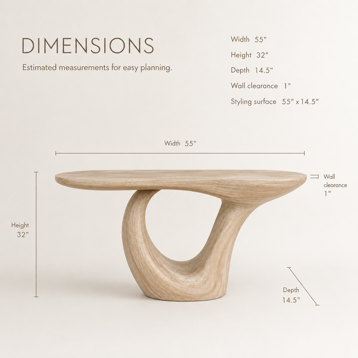 Liora Warm Walnut Console Table - product image 08