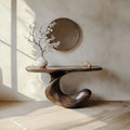 Brielle Sculpted Hall Console Table - main view
