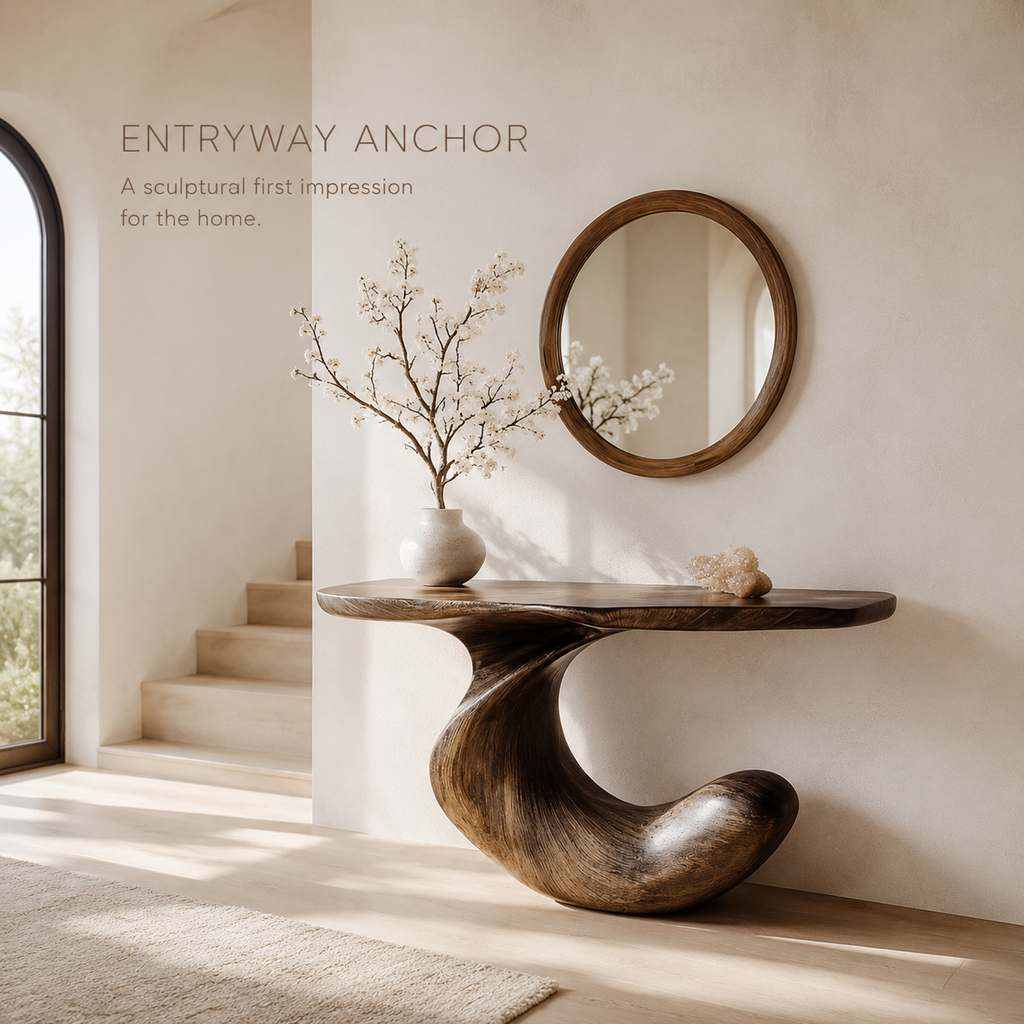 Brielle Sculpted Hall Console Table - product image 02