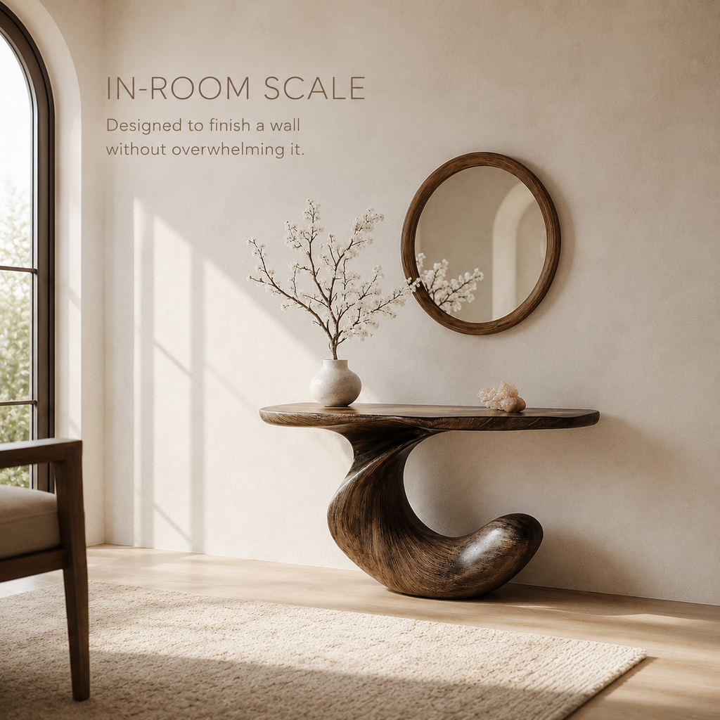 Brielle Sculpted Hall Console Table - product image 04