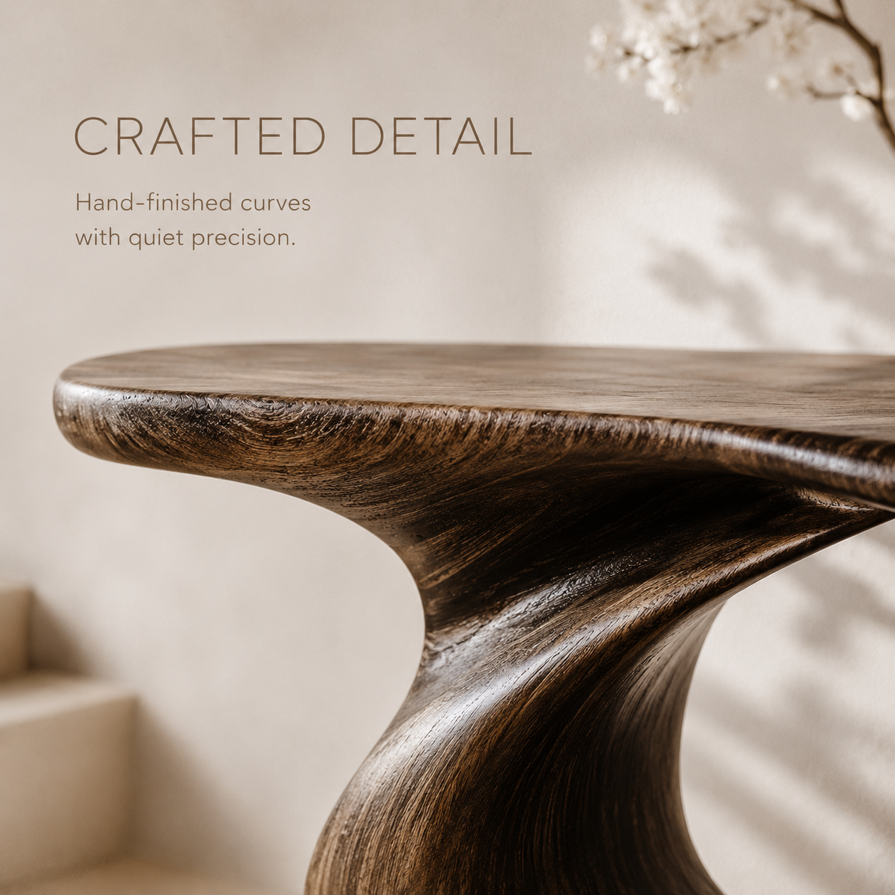 Brielle Sculpted Hall Console Table - product image 06