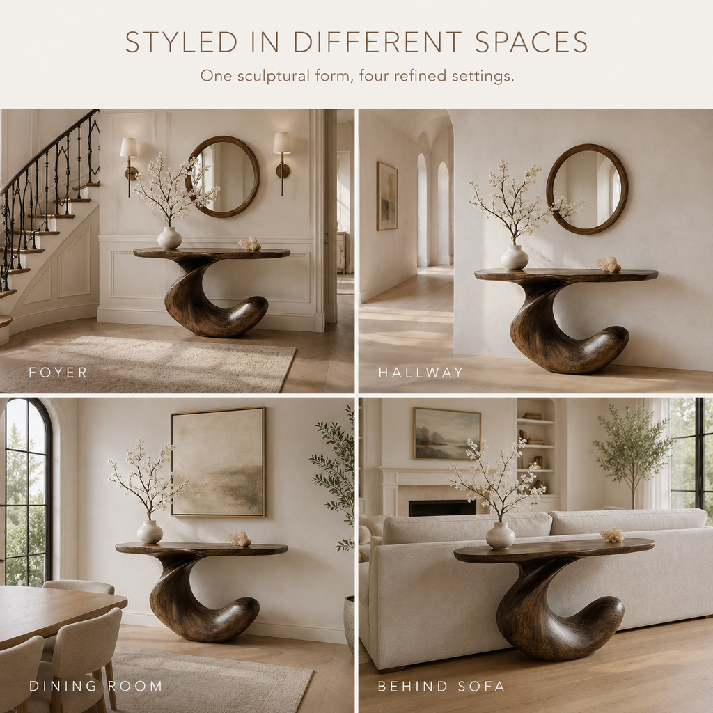 Brielle Sculpted Hall Console Table - product image 10