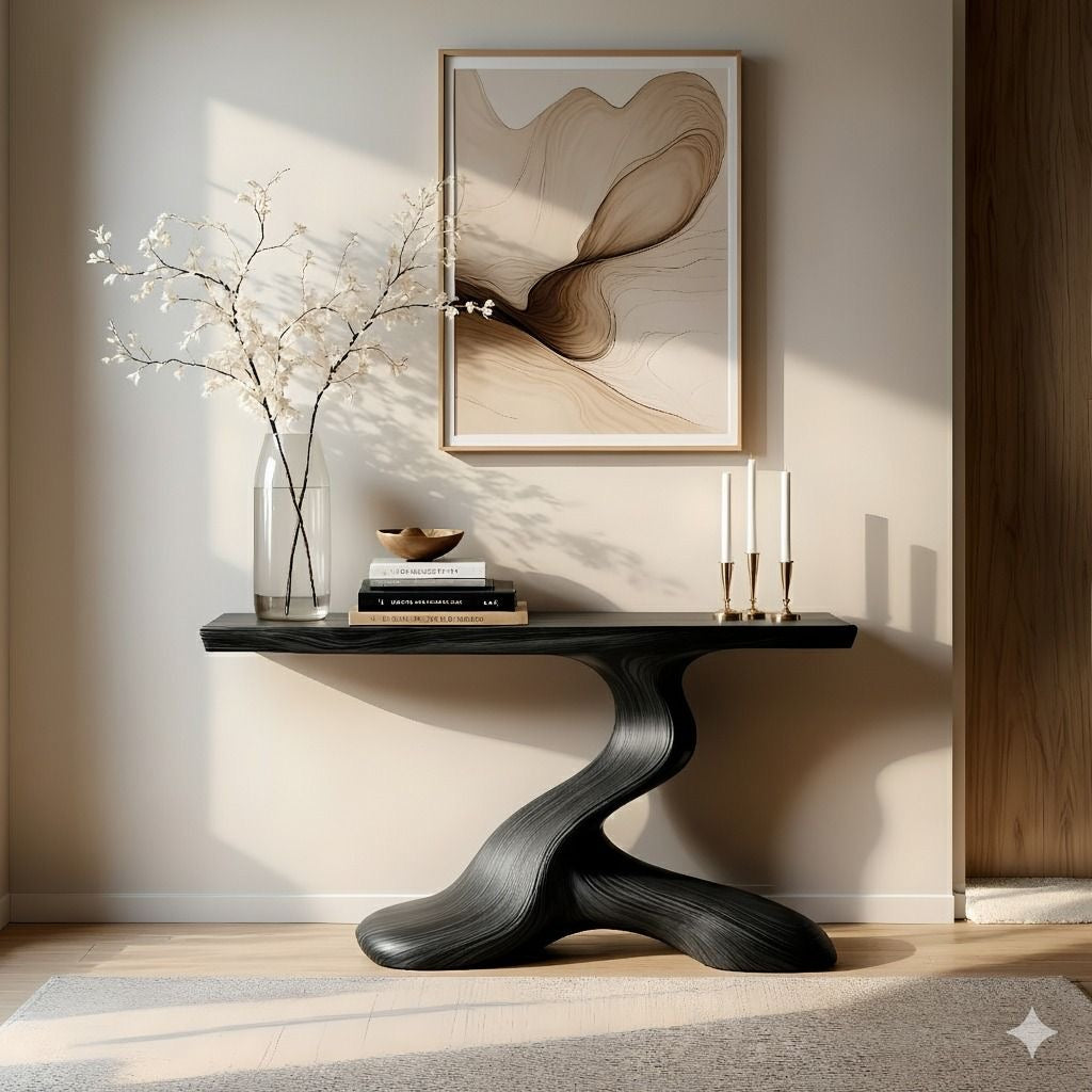 Orin Organic Modern Console Table - main view