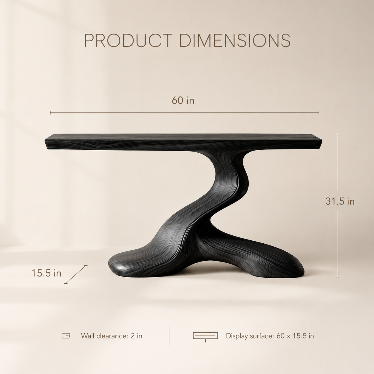 Orin Organic Modern Console Table - product image 07