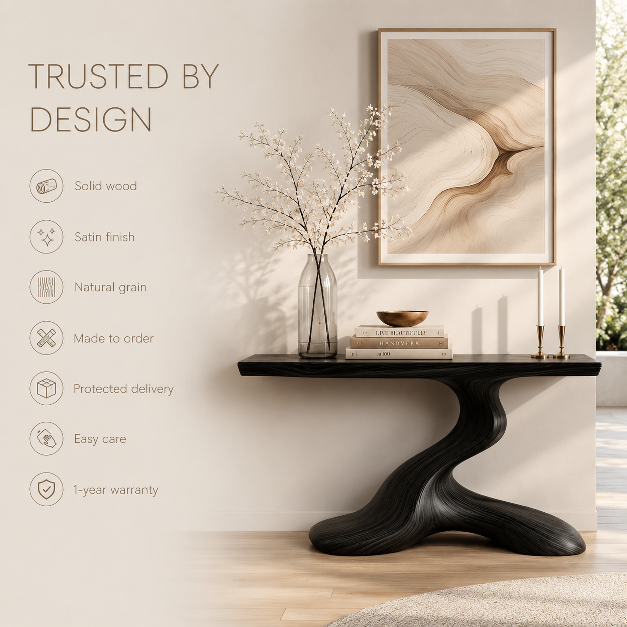 Orin Organic Modern Console Table - product image 09