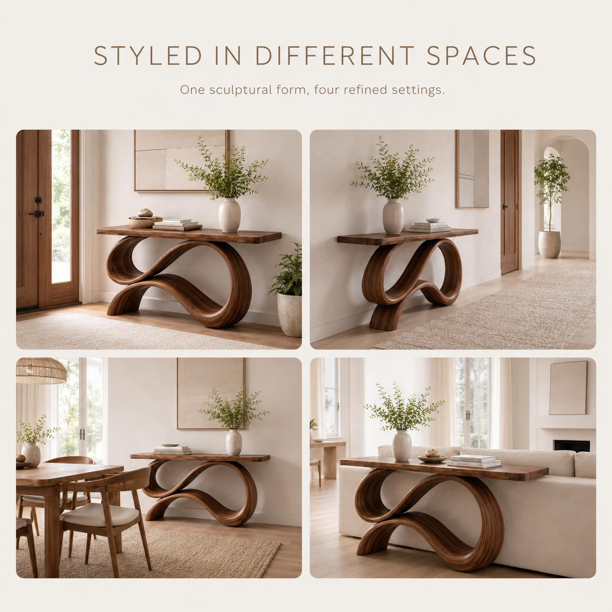 Selene Rounded Foyer Console Table - product image 10