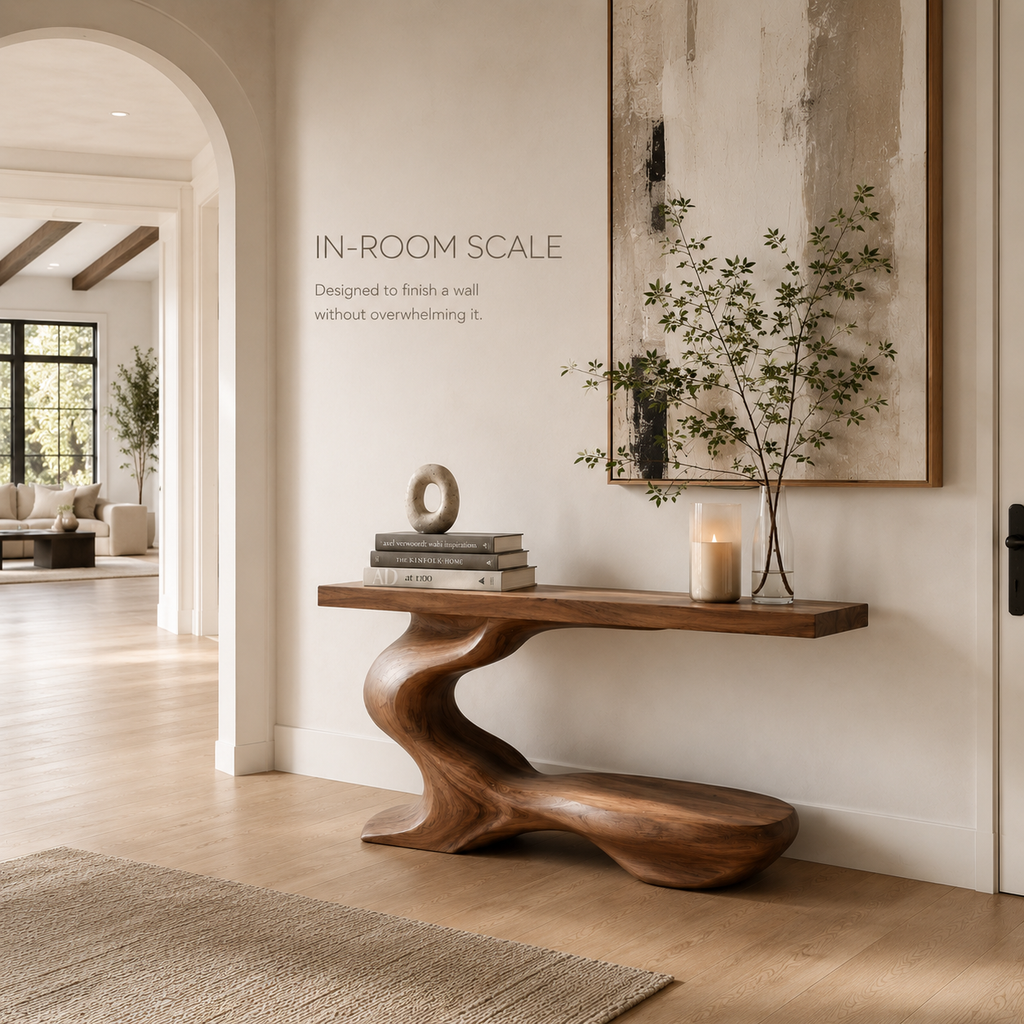 Mira Flow Wood Console Table - product image 04