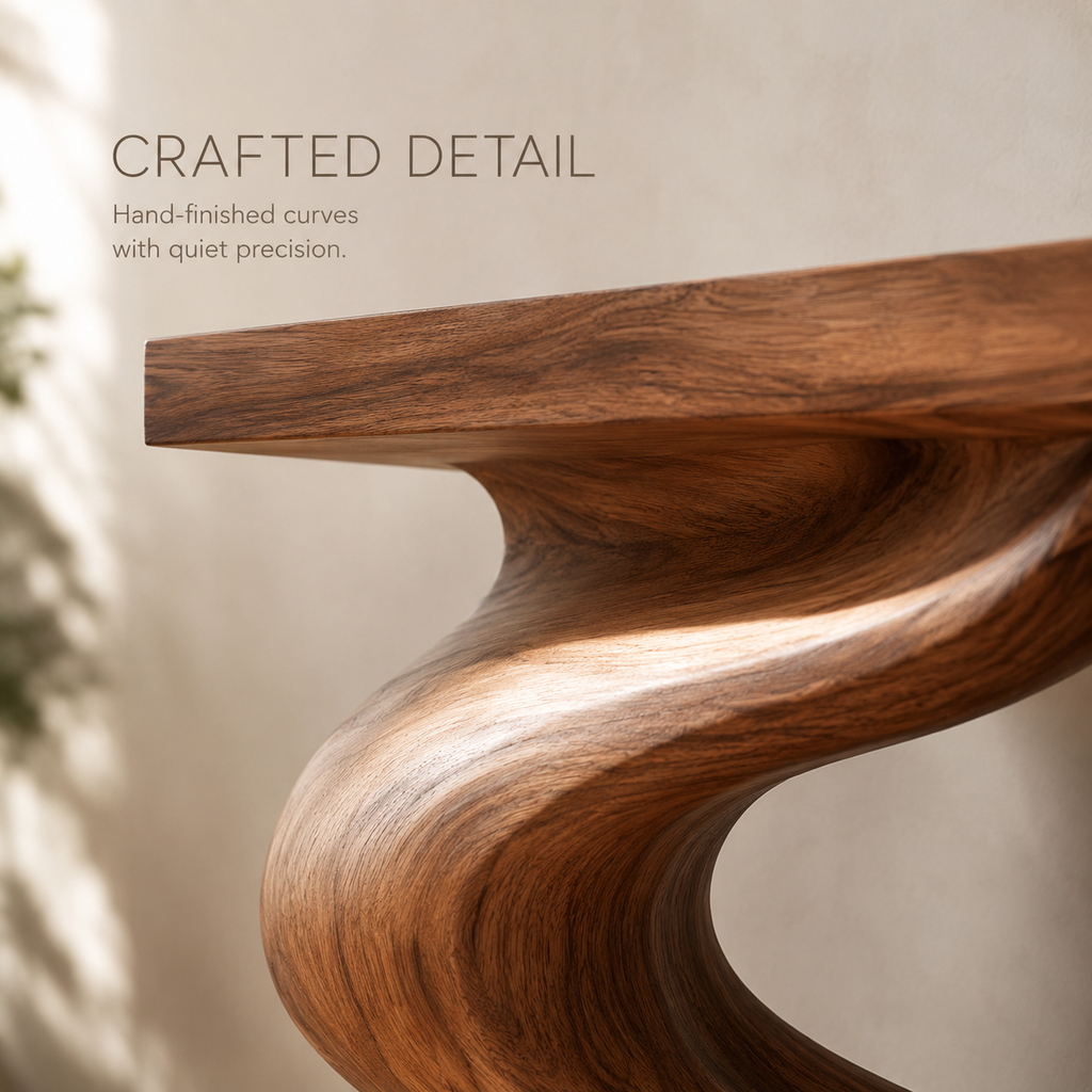 Mira Flow Wood Console Table - product image 06