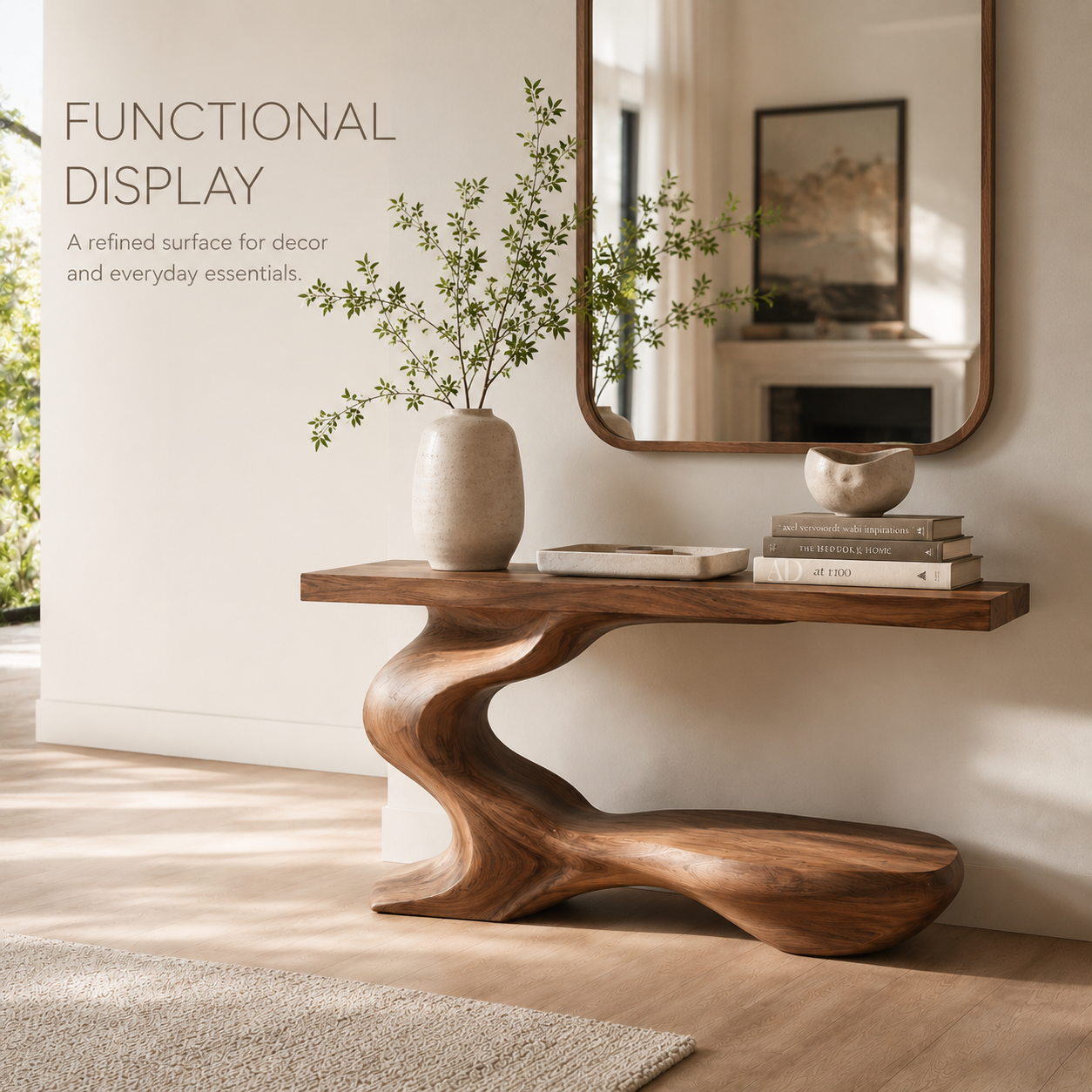 Mira Flow Wood Console Table - product image 07