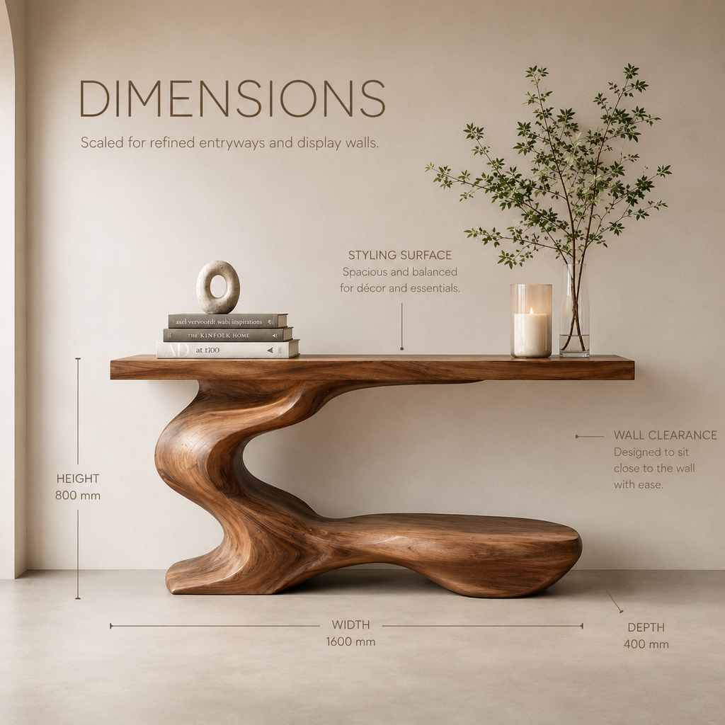 Mira Flow Wood Console Table - product image 08