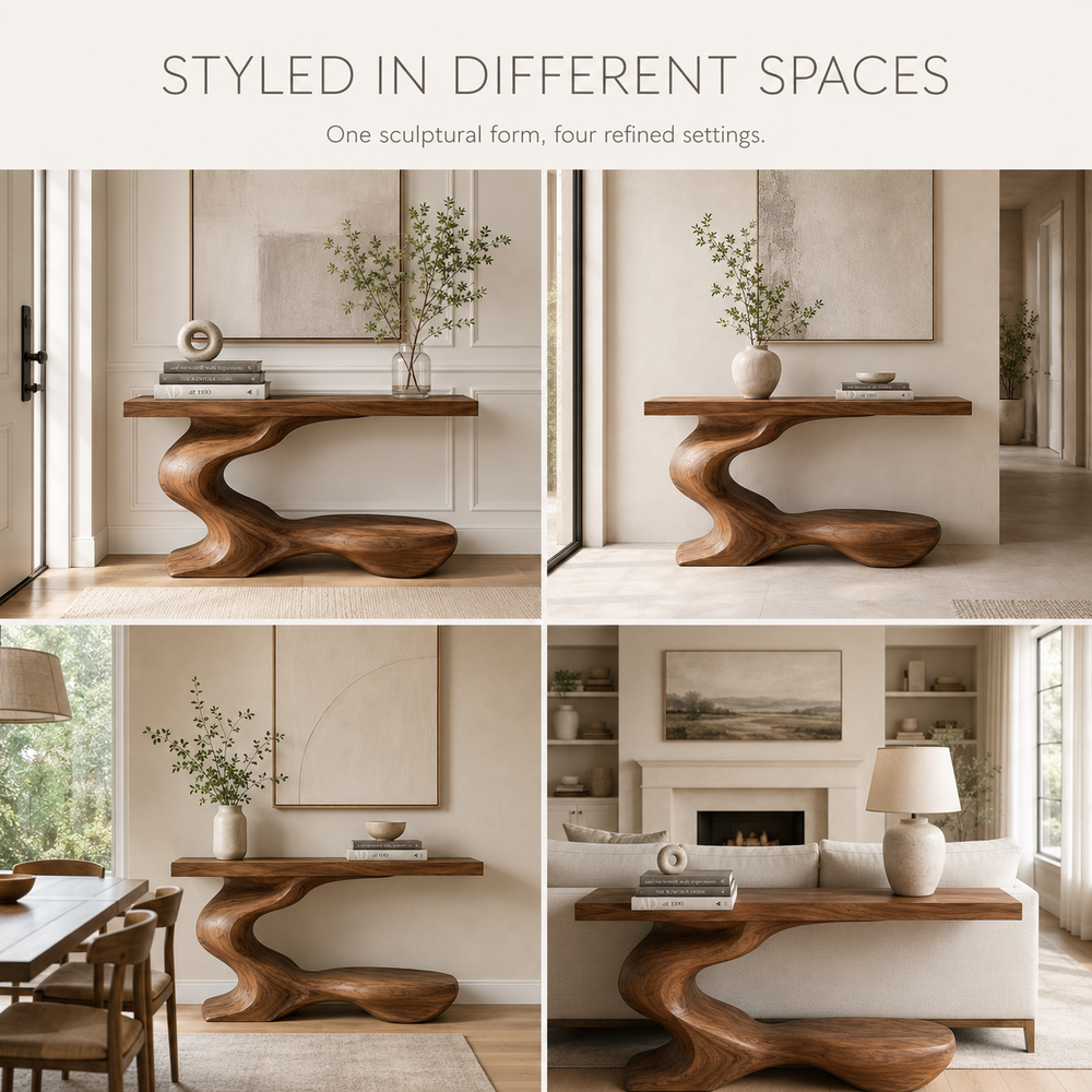 Mira Flow Wood Console Table - product image 10