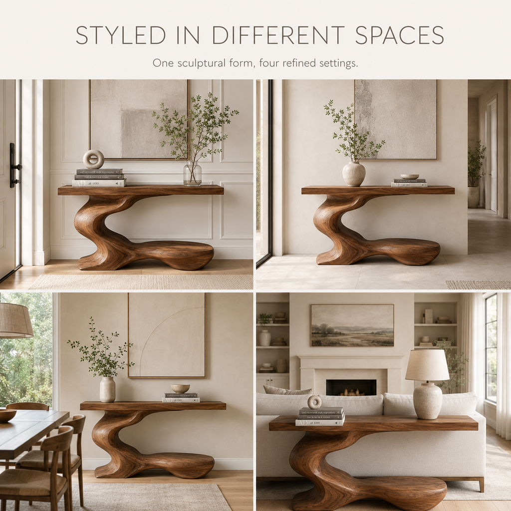 Mira Flow Wood Console Table - product image 10