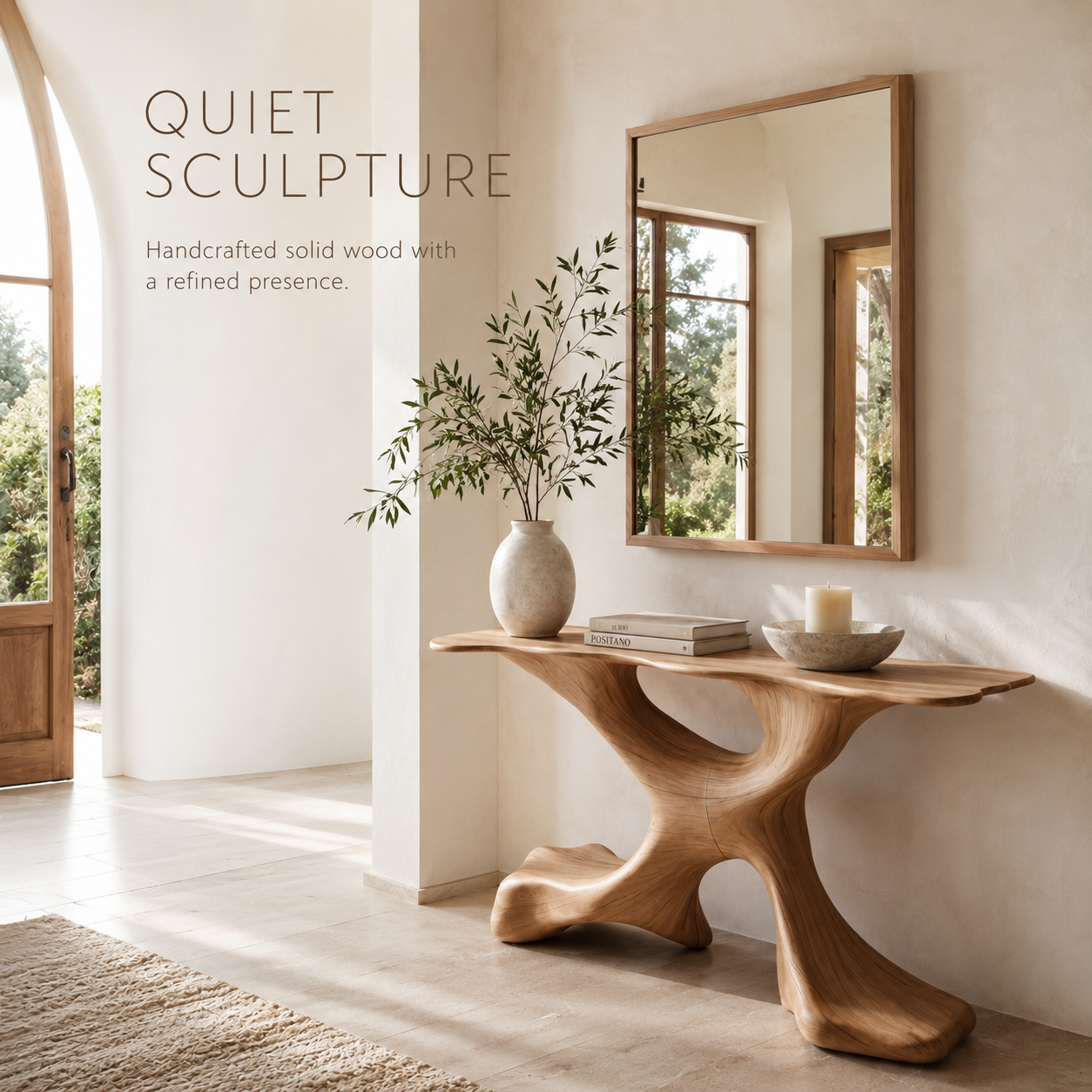 Vale Sculptural Entry Console Table - product image 02