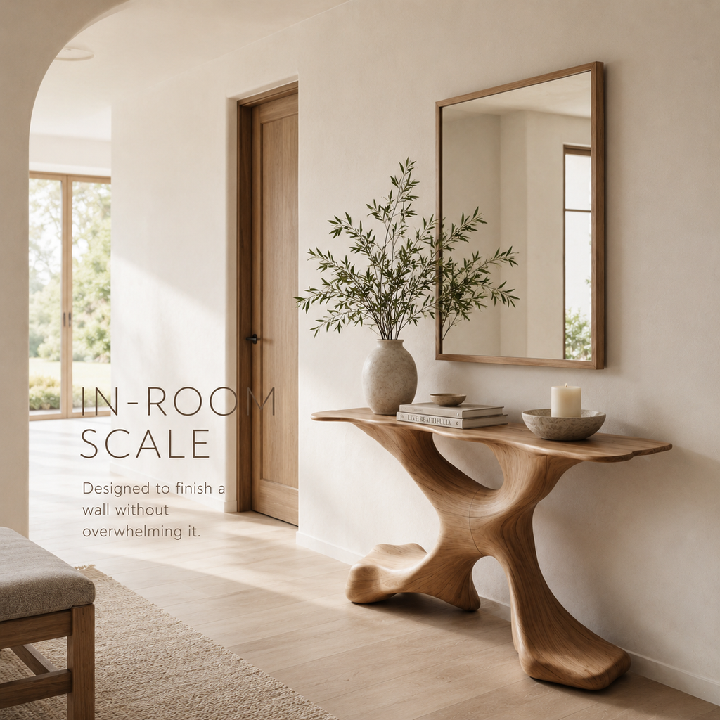 Vale Sculptural Entry Console Table - product image 04