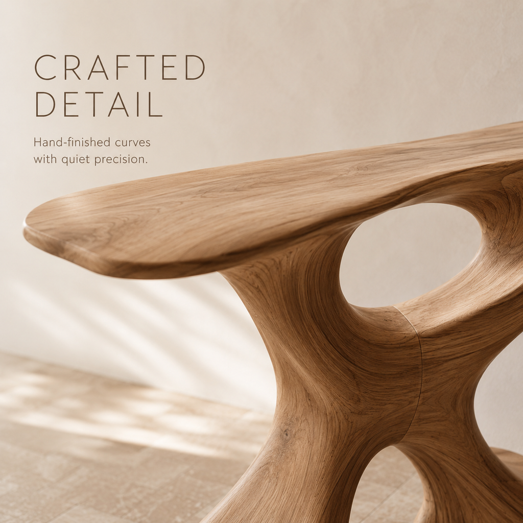 Vale Sculptural Entry Console Table - product image 06