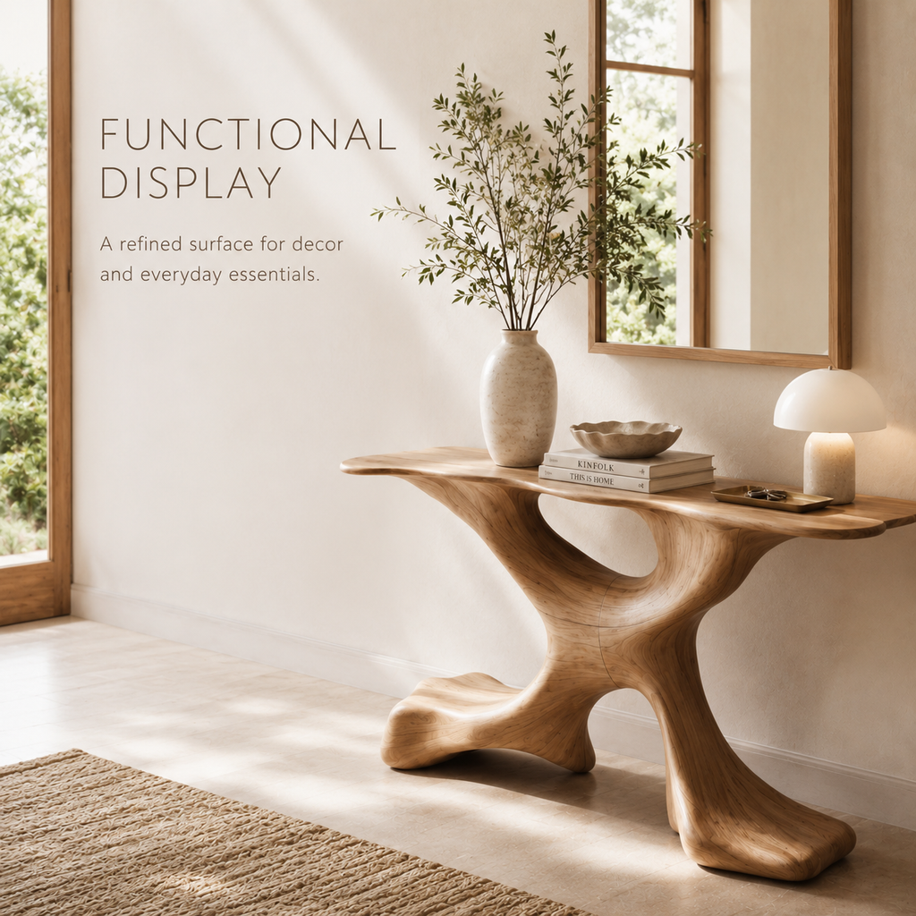 Vale Sculptural Entry Console Table - product image 07