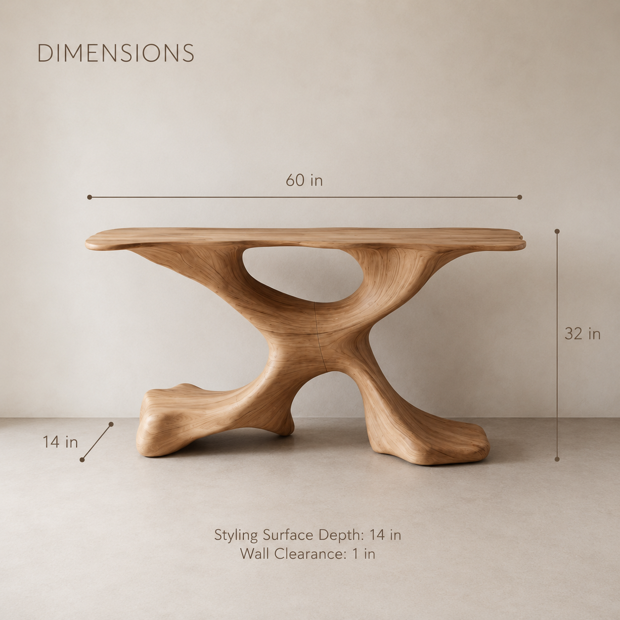 Vale Sculptural Entry Console Table - product image 08