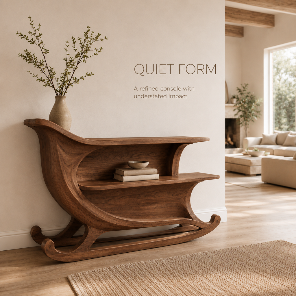 Aurelle Sculptural Console Table - product image 03
