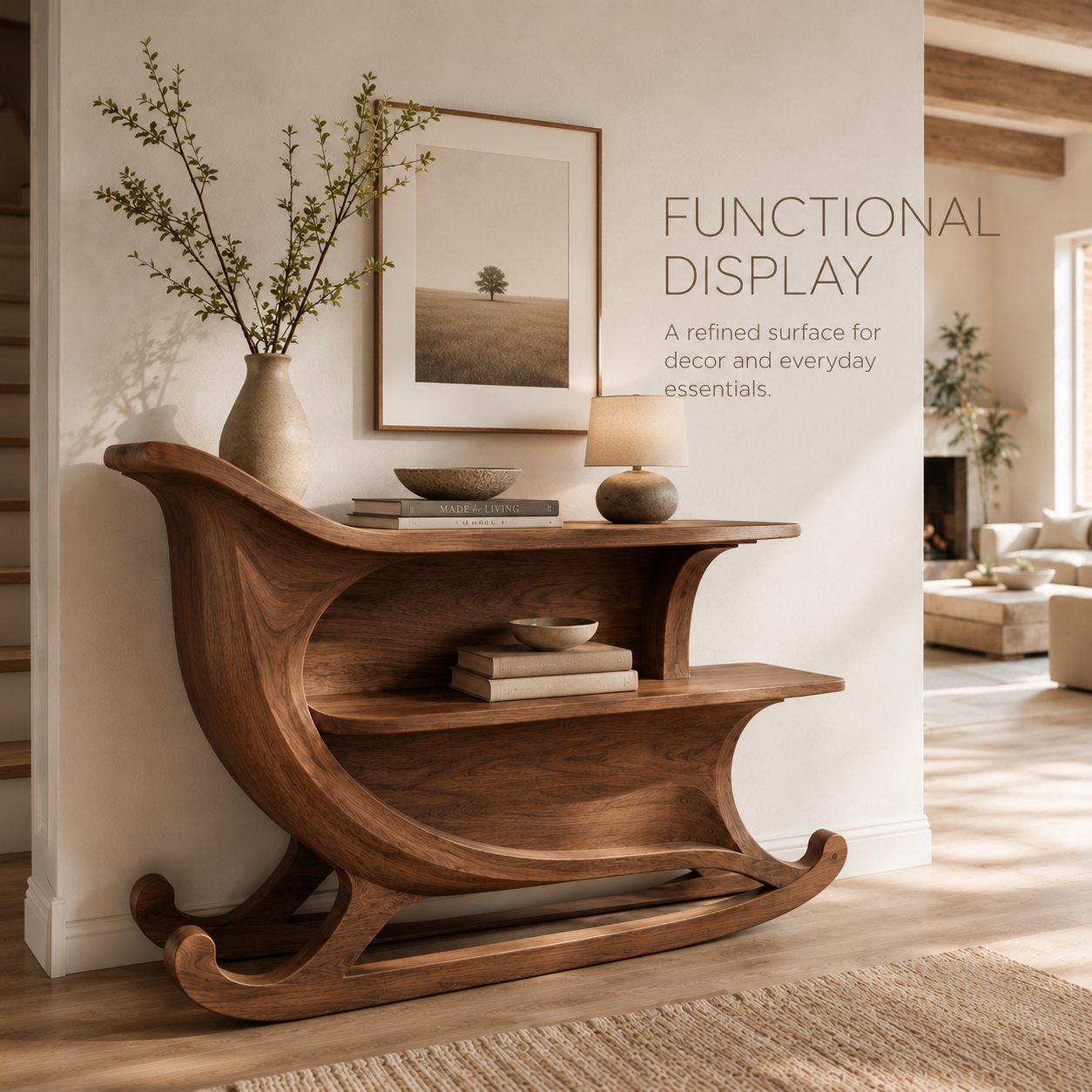 Aurelle Sculptural Console Table - product image 07