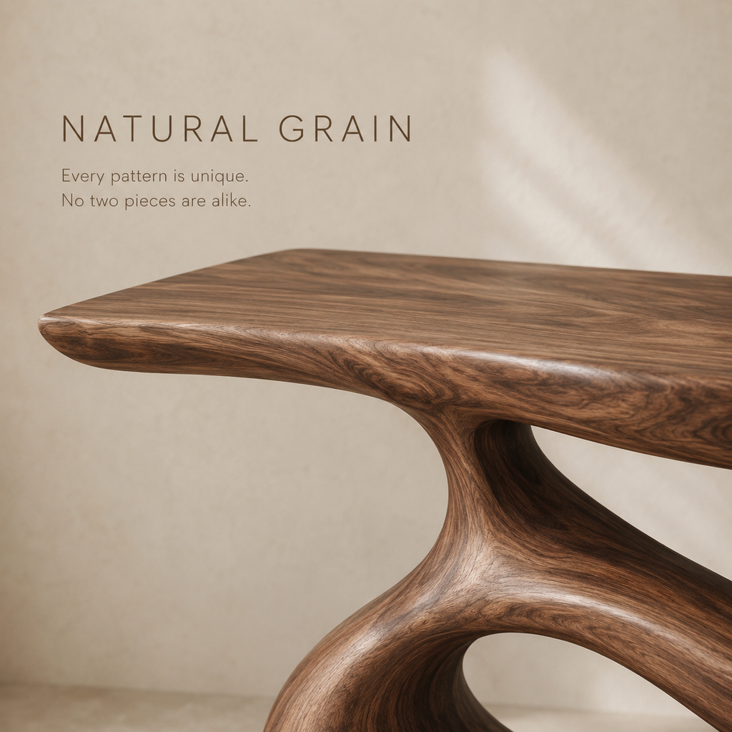 Soren Rounded Wood Console Table - product image 05