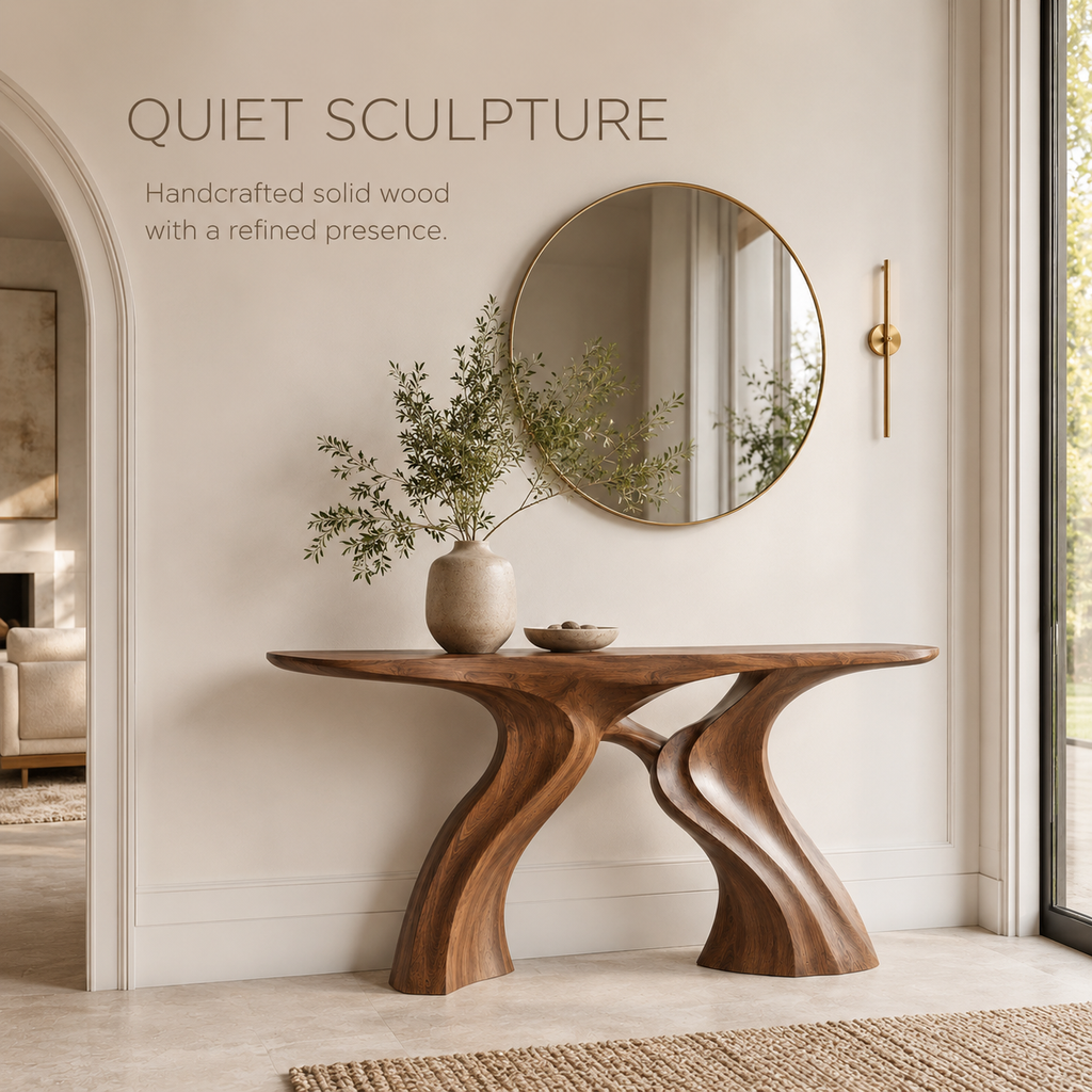 Liora Warm Walnut Console Table - product image 02