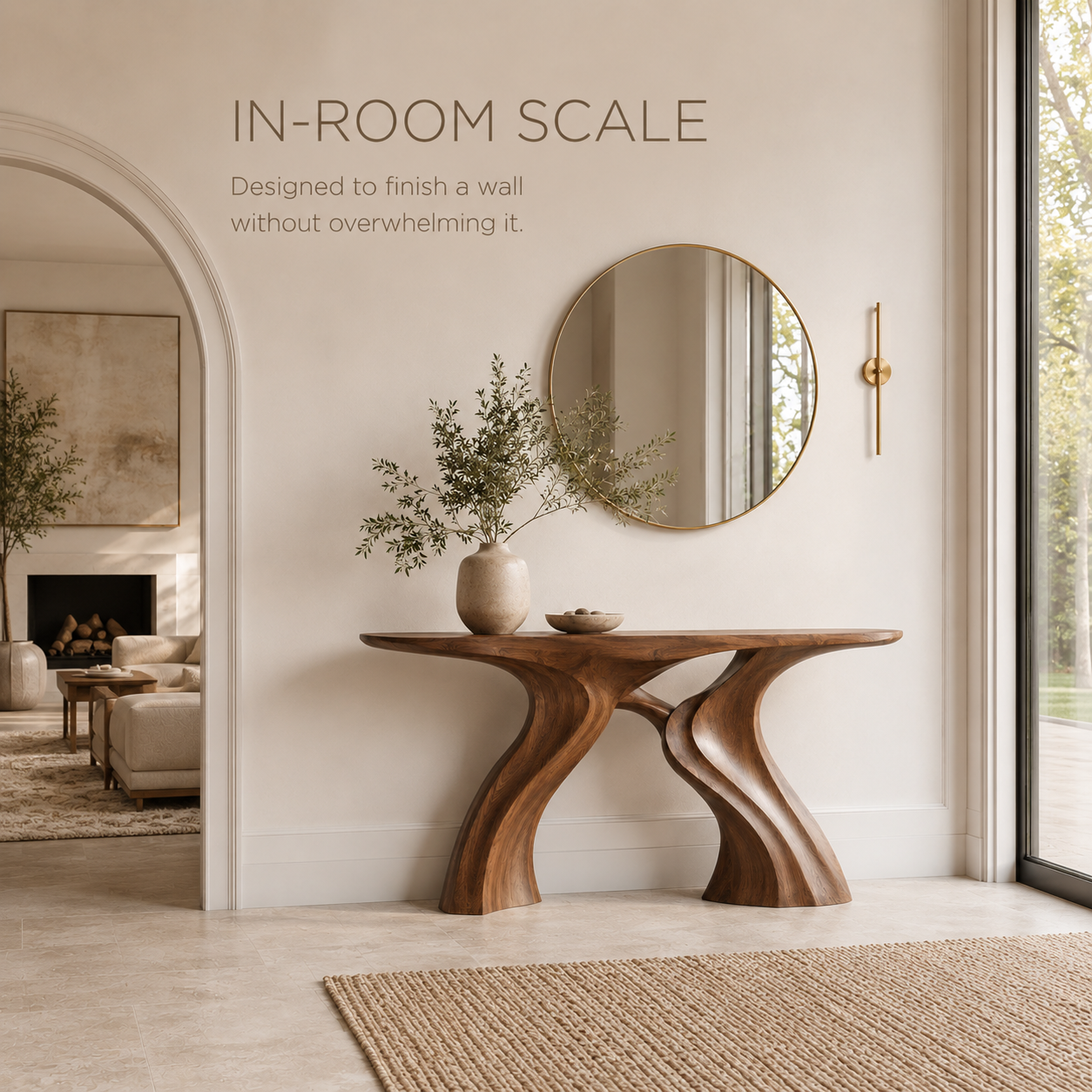 Liora Warm Walnut Console Table - product image 04