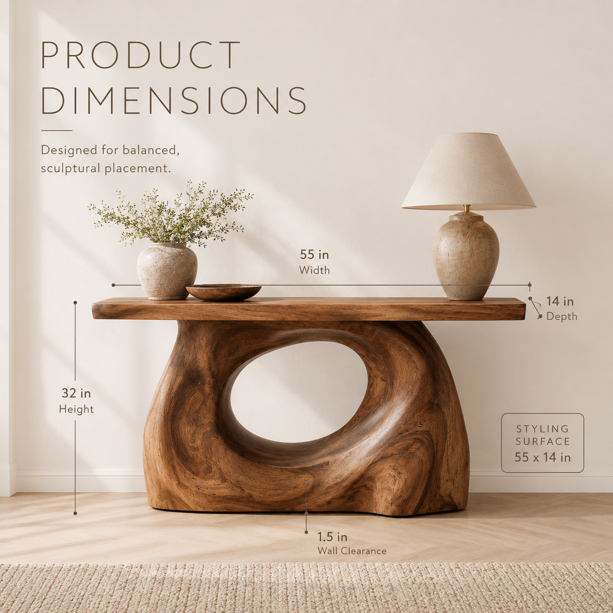 Rowan Hollow Form Console Table - product image 08