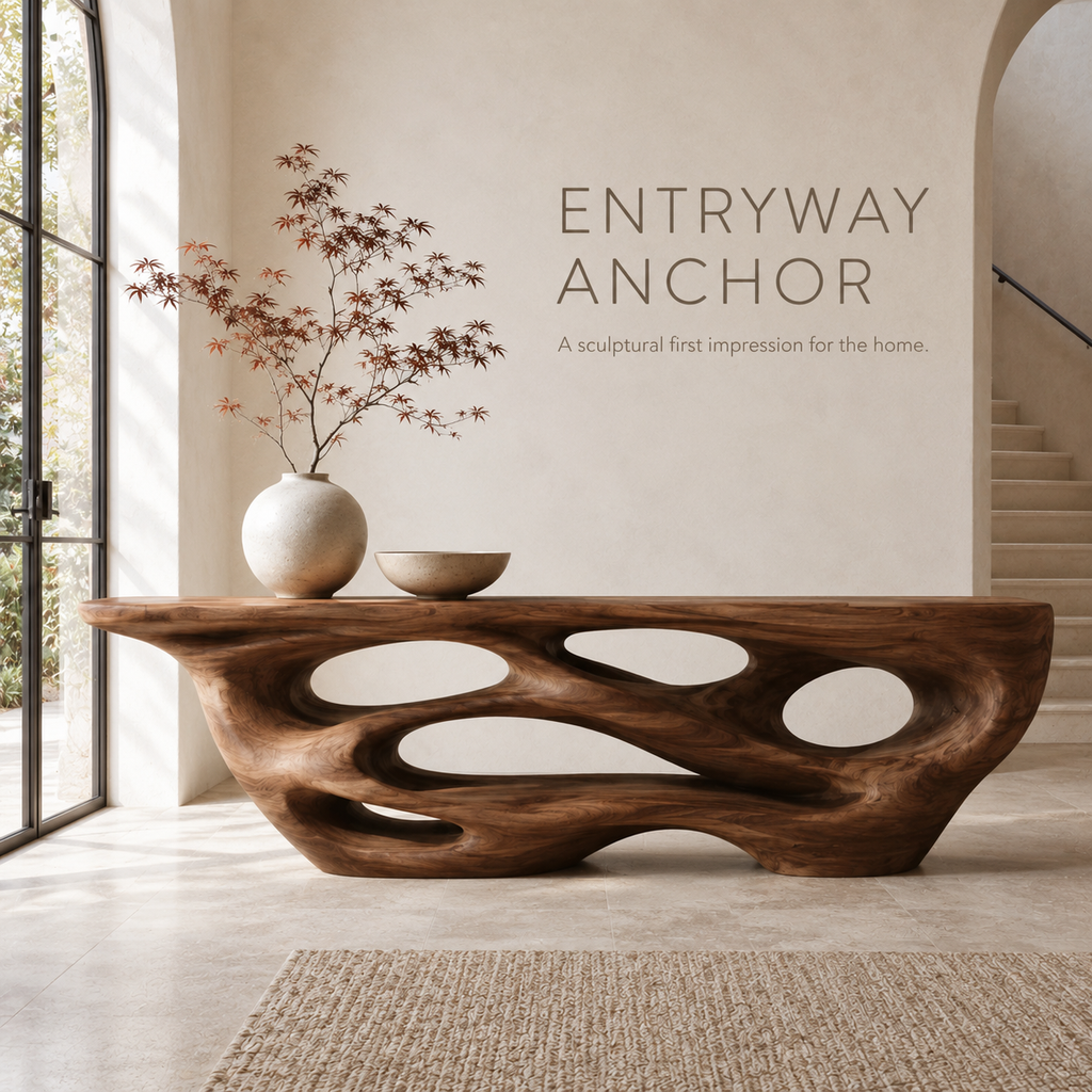 Brielle Sculpted Hall Console Table - product image 02