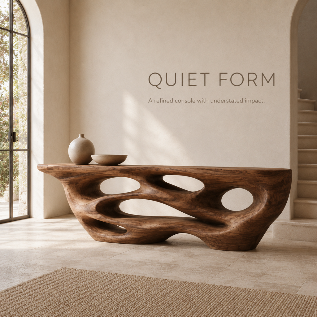 Brielle Sculpted Hall Console Table - product image 03