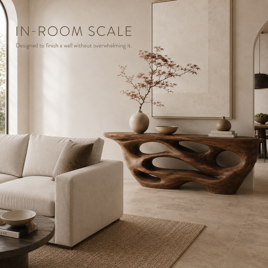 Brielle Sculpted Hall Console Table - product image 04