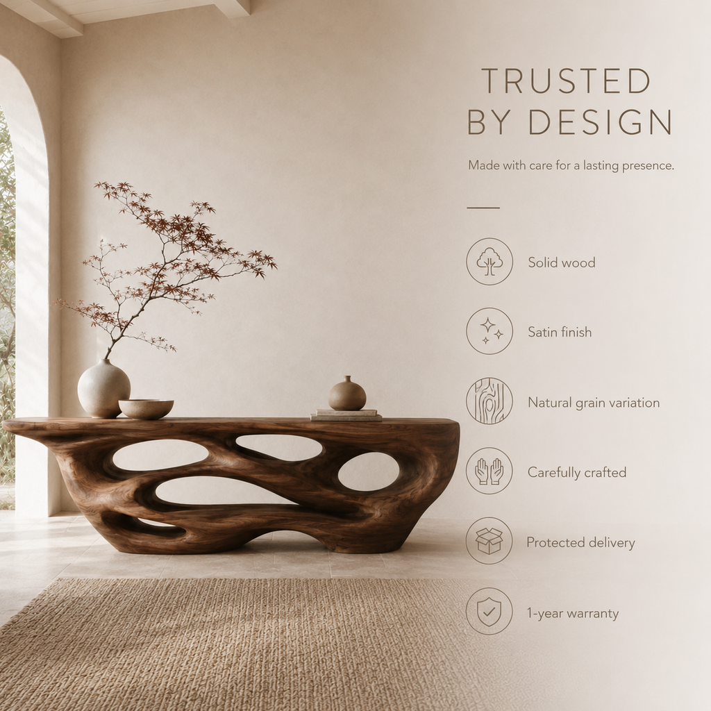 Brielle Sculpted Hall Console Table - product image 09