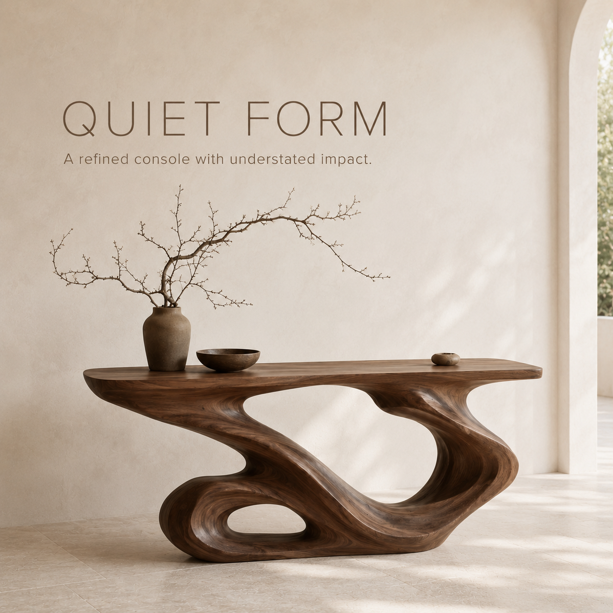 Orin Organic Modern Console Table - product image 03