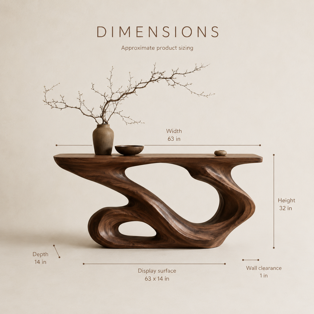 Orin Organic Modern Console Table - product image 08